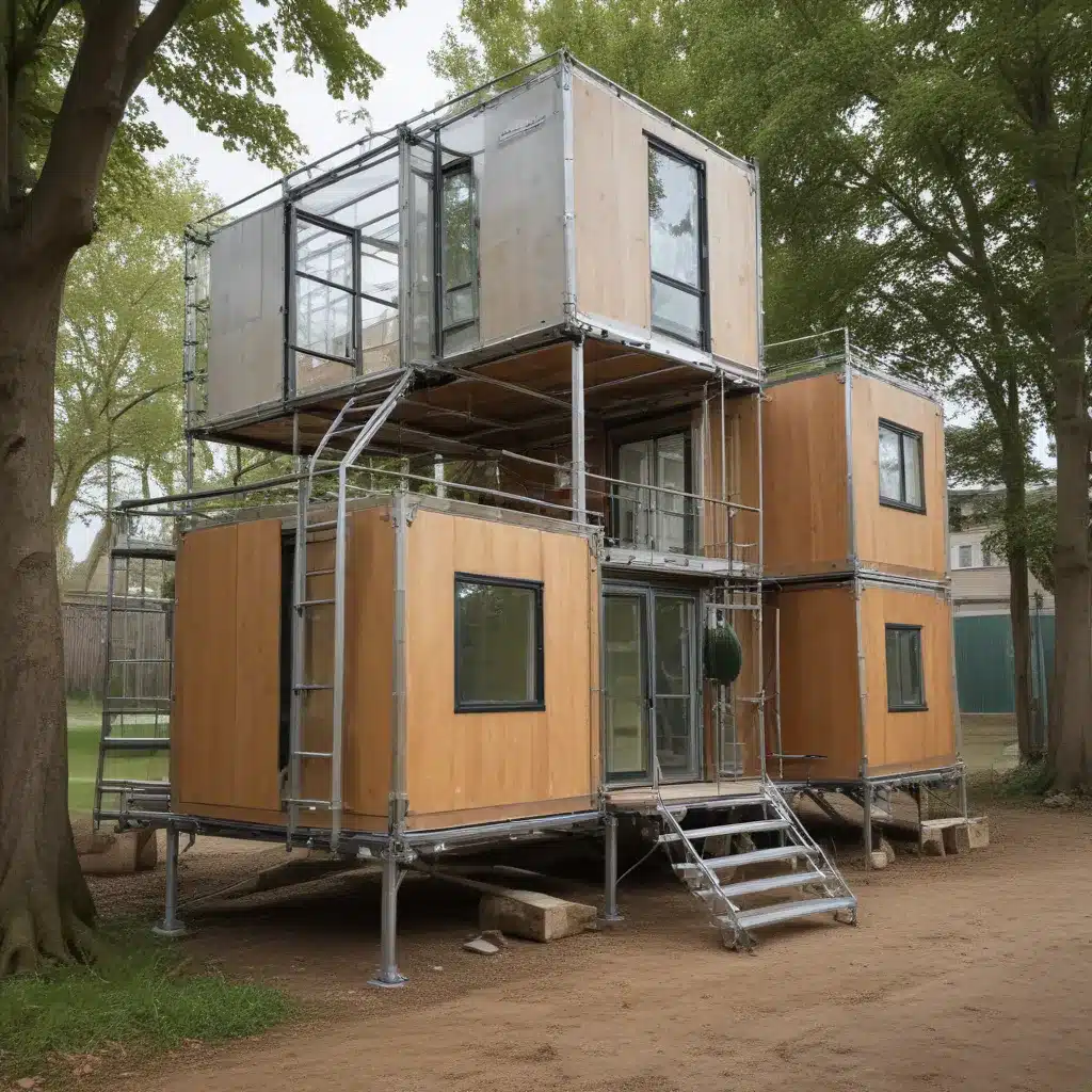 Granny Pods: Modular Scaffolding for Temporary Living Solutions
