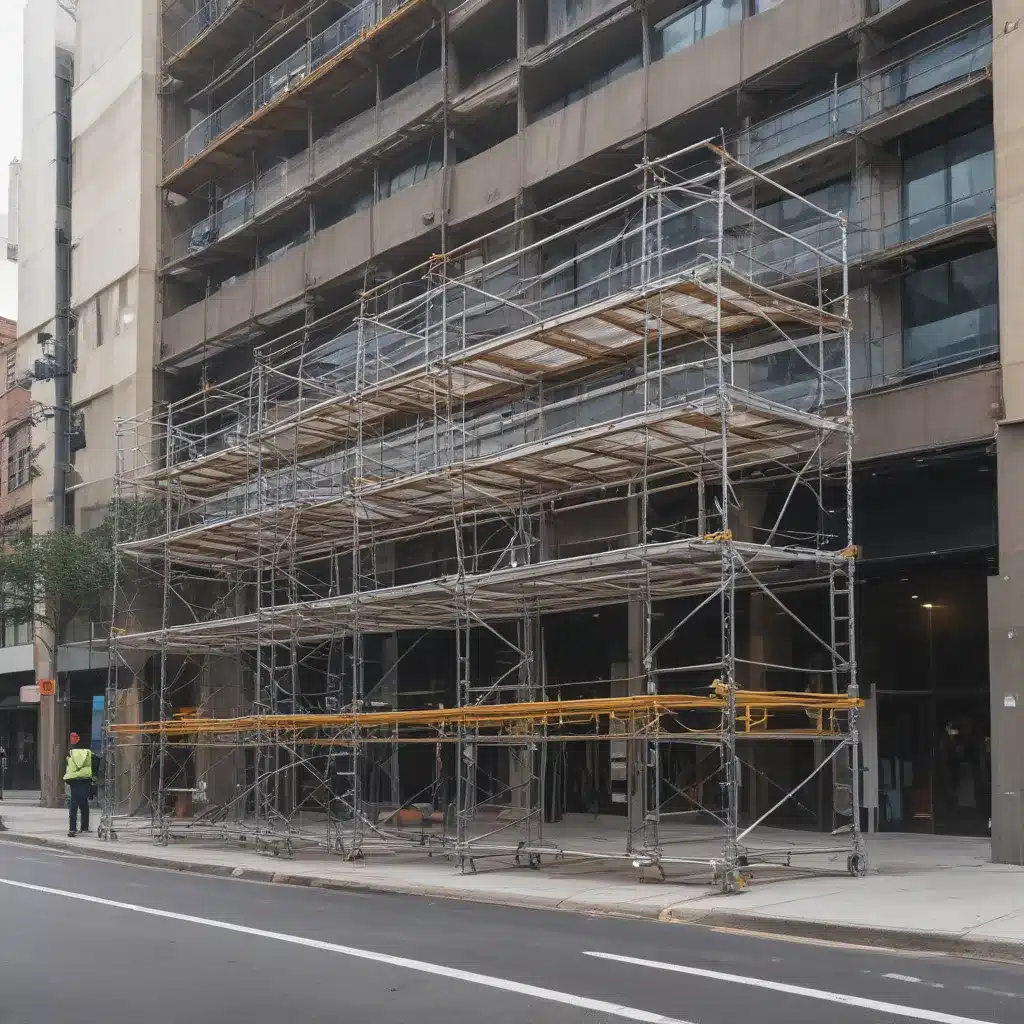 Minimizing Pedestrian Impact With Covered Scaffolding