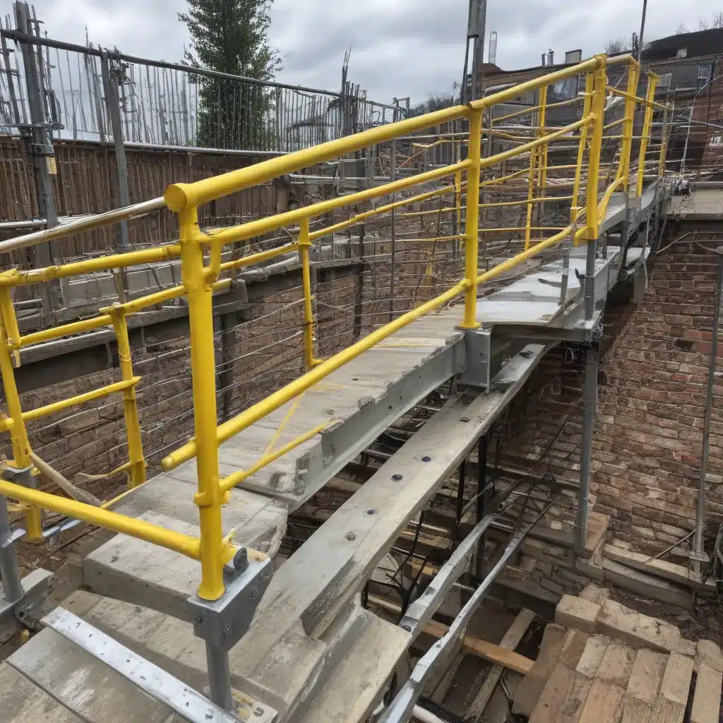 Safety Handrails on All Our Scaffold Structures