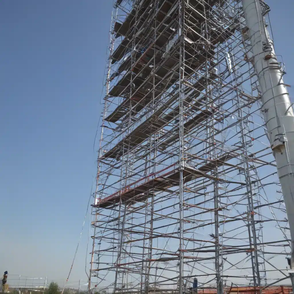 Tower Scaffolding for Single Structure Access