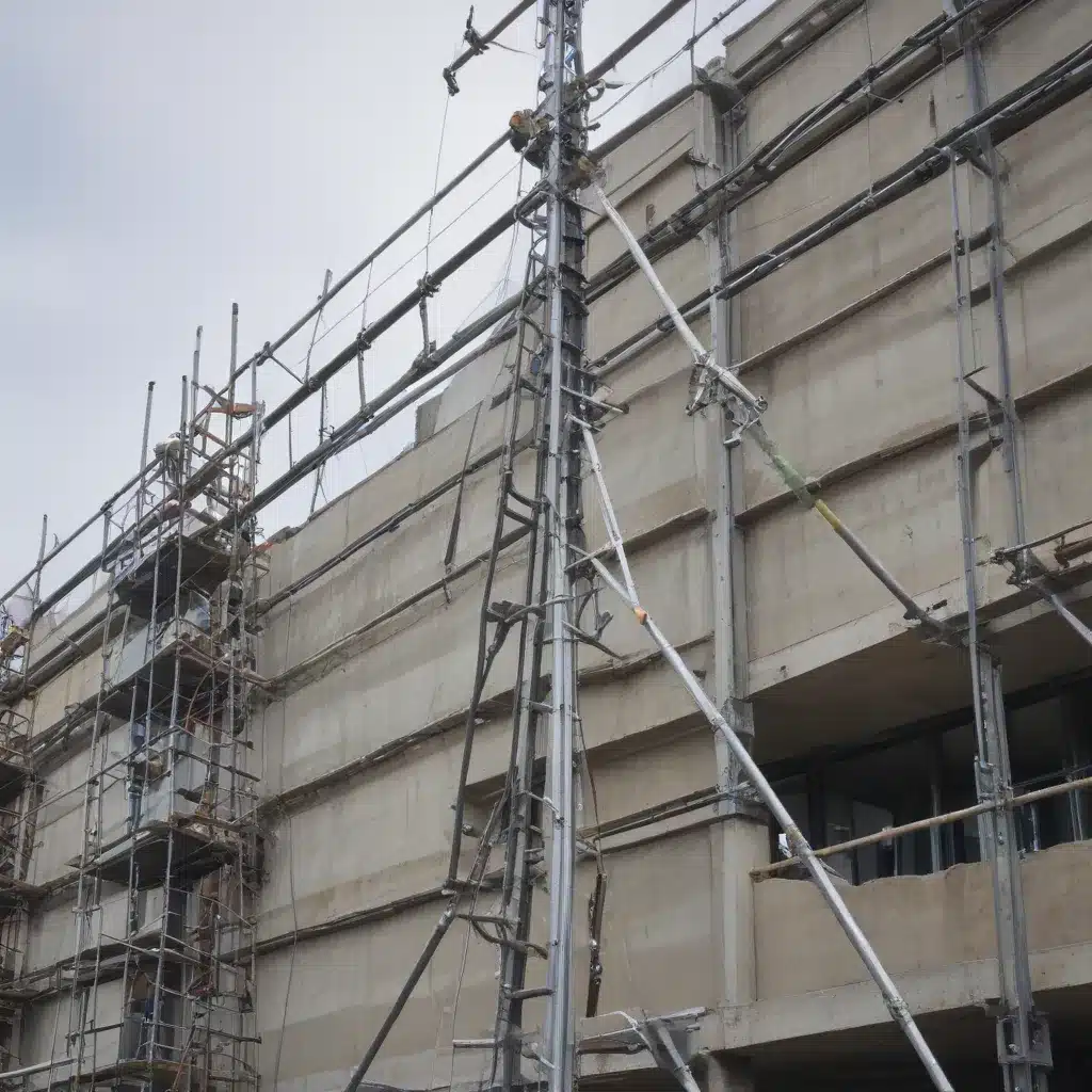 Using Outriggers and Screw Jacks to Level Scaffolding