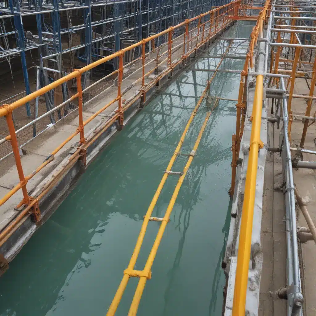 Water Management Systems for Working Safely on Sloped Scaffolding