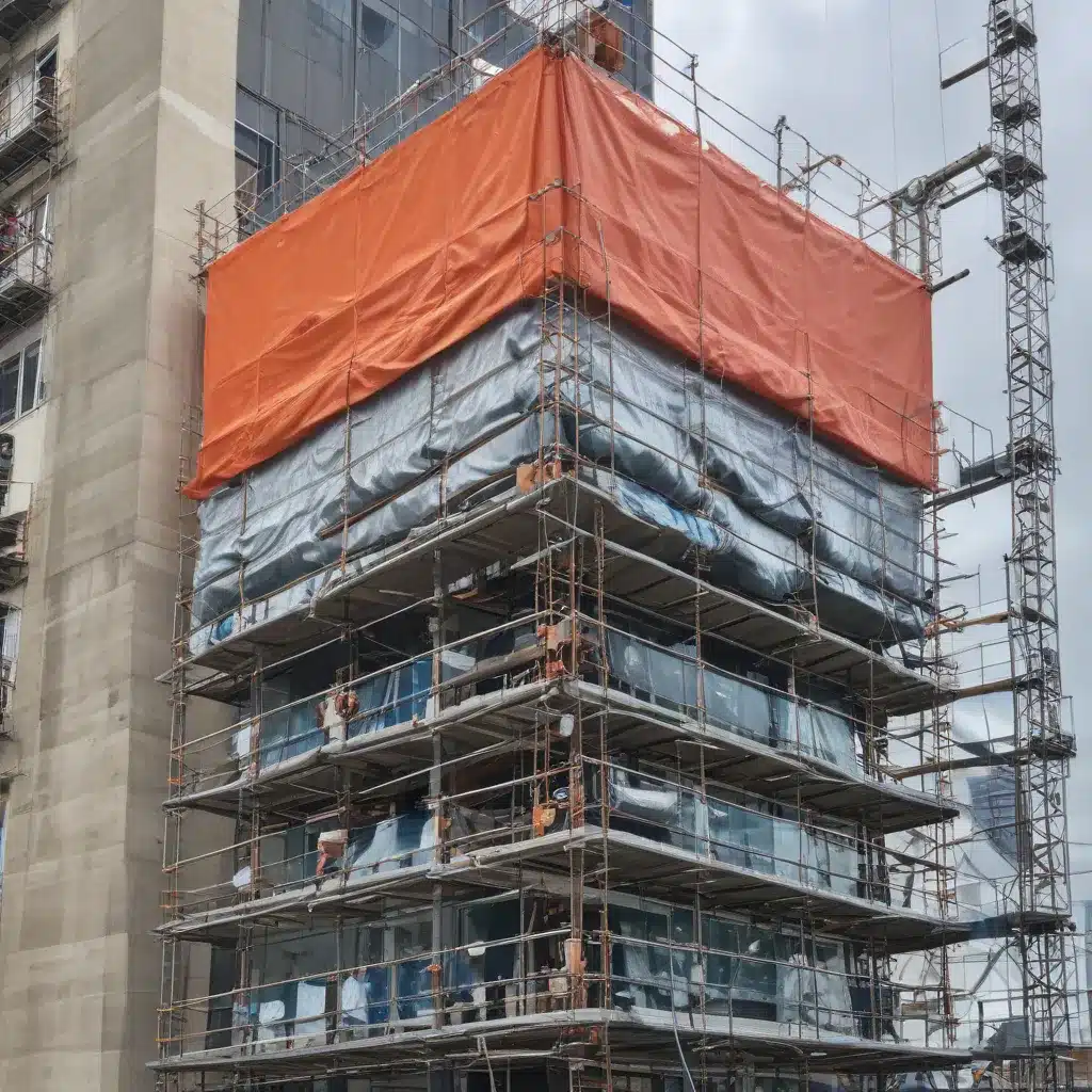 Weather Protection While Working at Height with Scaffold Wraps